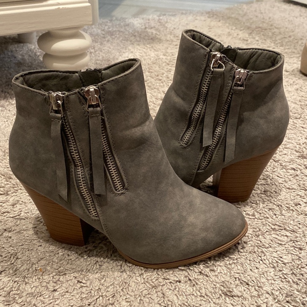 Grey Ankle Bootie